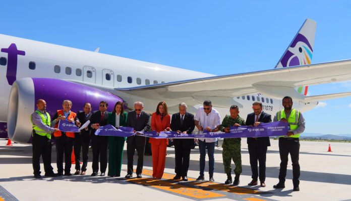 Llego al AIFA la aerolínea de bajo costo dominicana