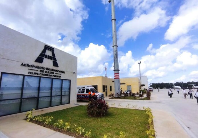El aeropuerto en Tulum