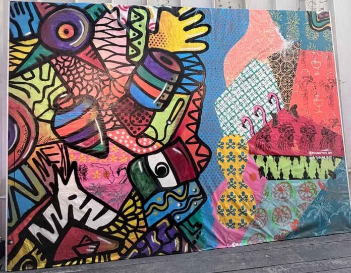 Mural que une Ciudad de México y Tampa