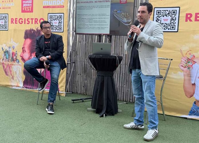 Gerardo Castañeda, director comercial e Iván López director general, ambos de Mundo Joven