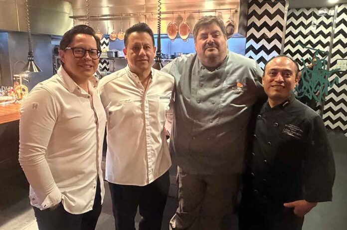 Los chefs José Luis Ronquillo, Ángel Vázquez, David Fuentes y Omar Domínguez