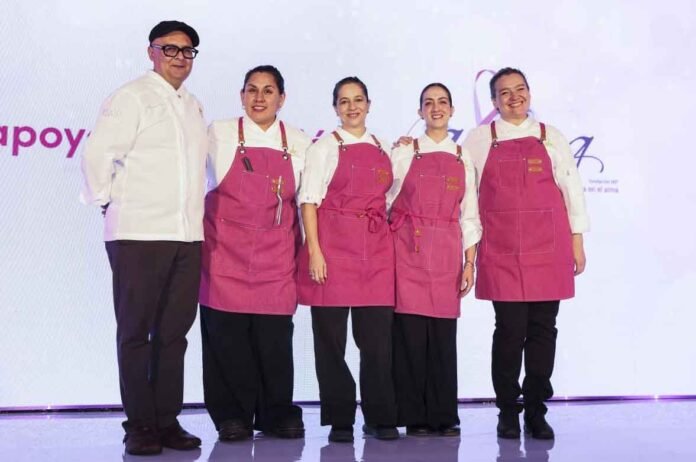 Los chefs en de Dinner in Pink